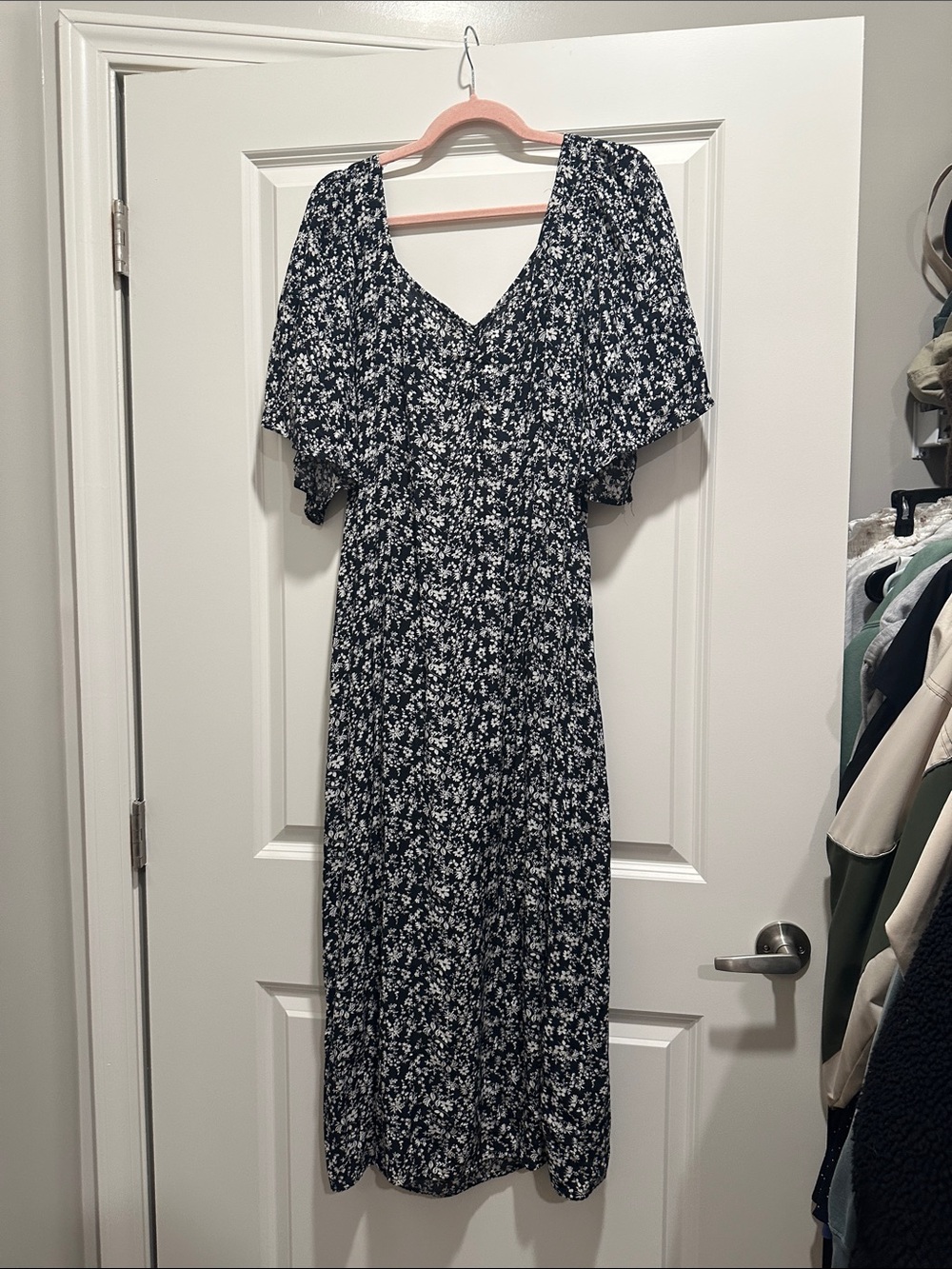a new day Black and White Floral Maxi Dress